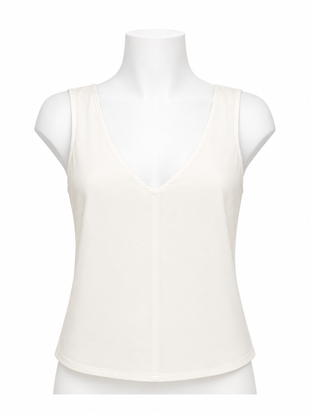 Size M Aritzia Wilfred White Cross Back Sleeveless Blouse Top